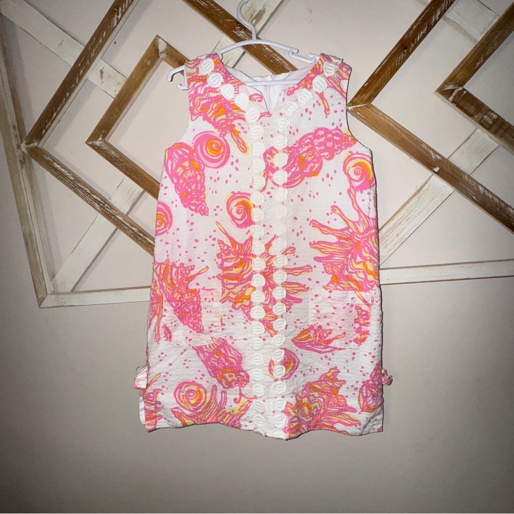 Lilly Pulitzer Conched out shift dress Sz 5